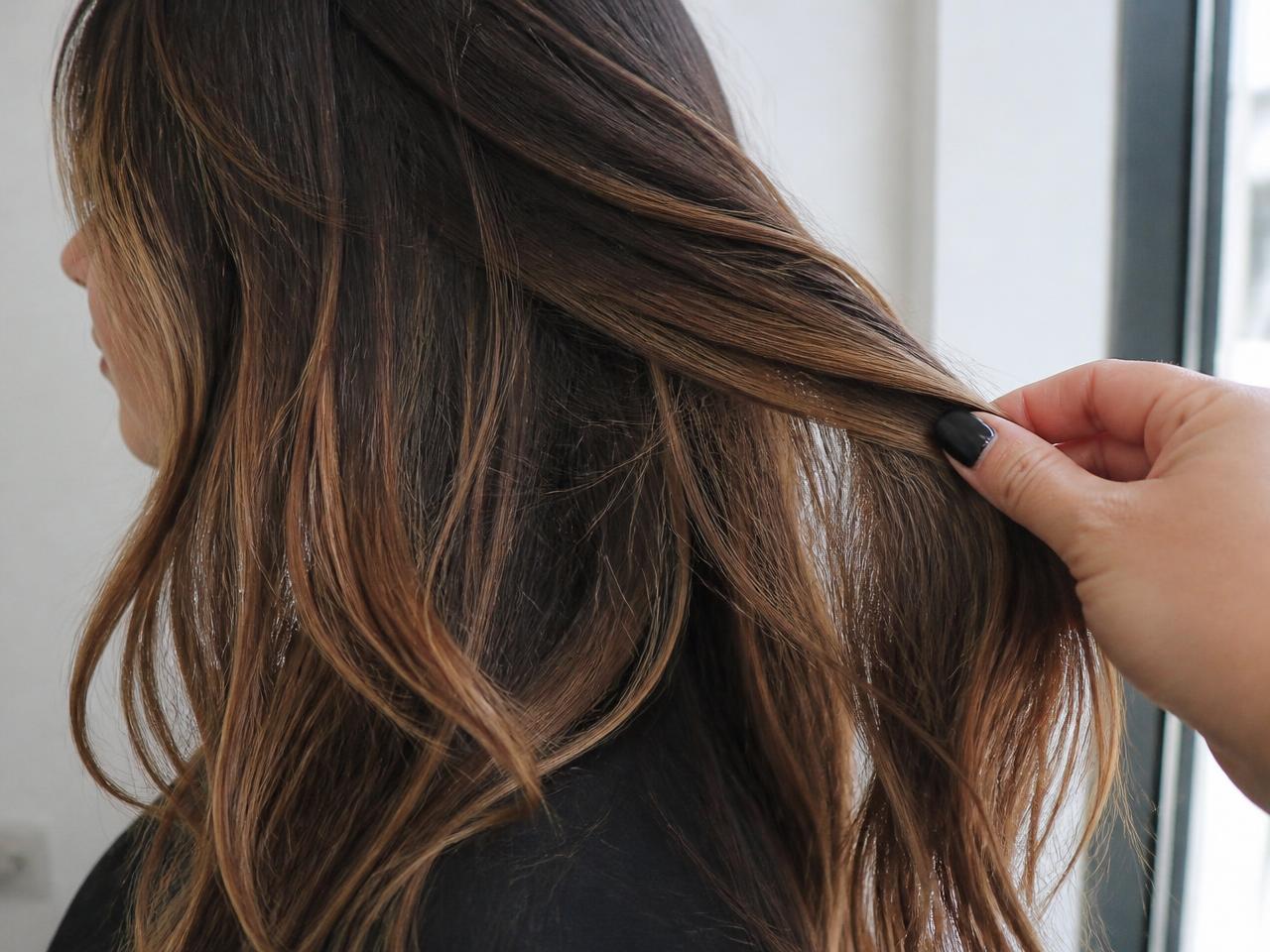 Balayage aus dem Friseursalon in Schwabach mit weichen Übergängen